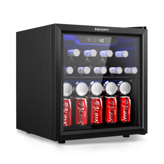 EUHOMY 48 Can Beverage Cooler Countertop Fridge