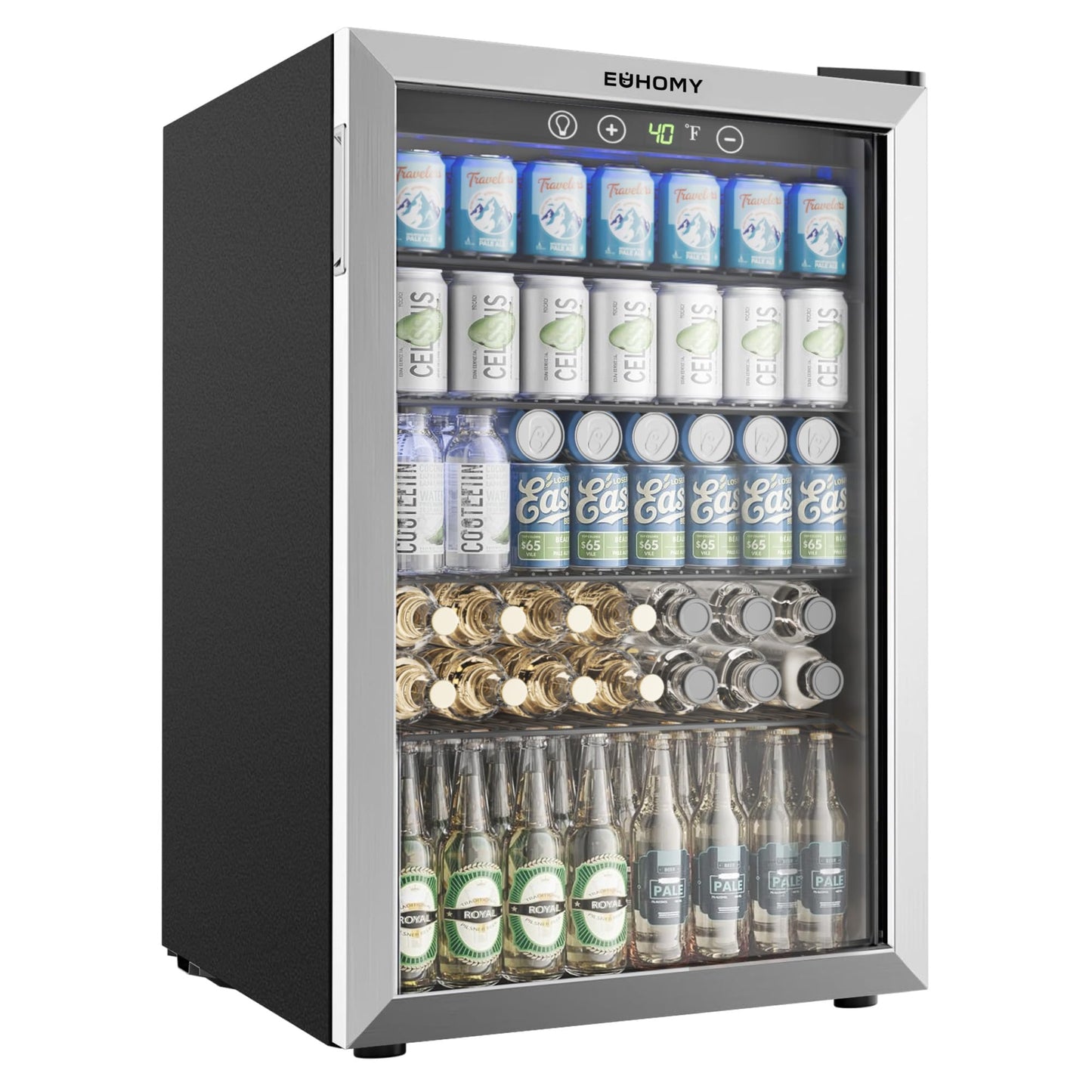 EUHOMY 4.5 Cu Ft Beverage Cooler 145 Can Fridge