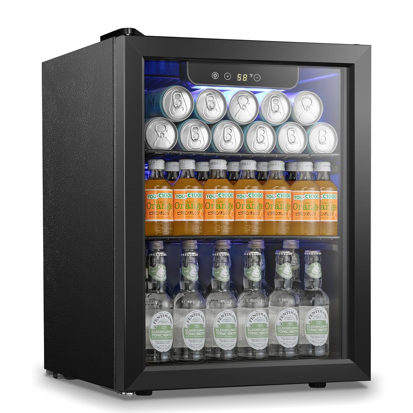 Antarctic Star 68 Can Beverage Cooler Glass Door
